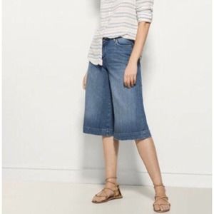 Massimo Dutti High Waist Gaucho Wide Leg Culottes Shorts size 6